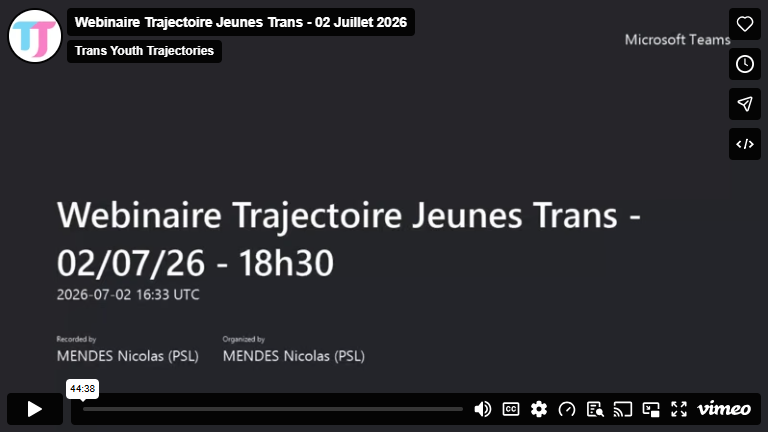 Lien vers le webinaire hébergé sur Vimeo